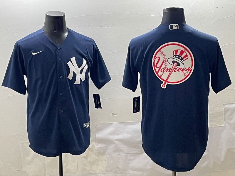 Men New York Yankees Blank Black Game 2025 Nike MLB Jersey style 16